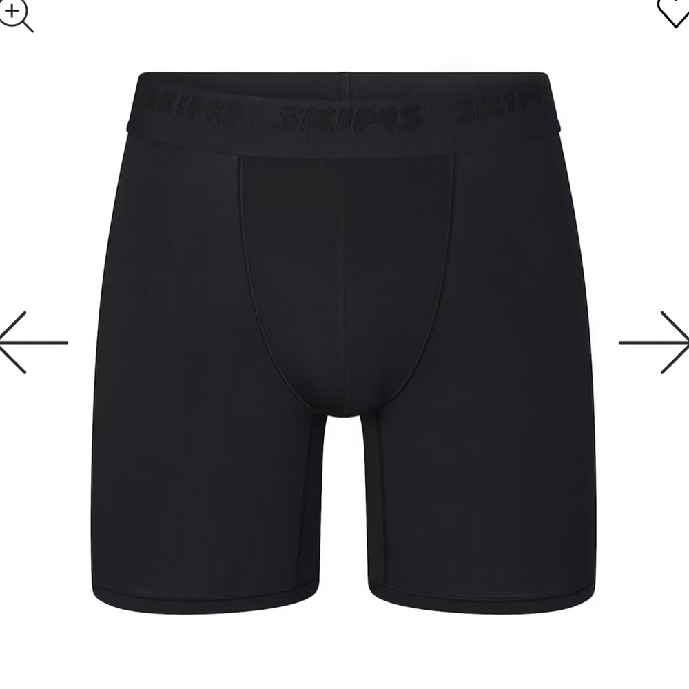 NWT SKIMS Stretch Men’s 5” Boxer Brief in Obsidian Black